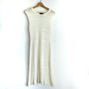 Papillon  Ivory Knit Maxi swim coverup Dress size small